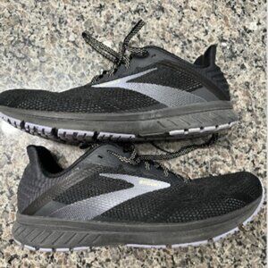 EUC! Sz Women's 8.5 - Brooks Anthem 5 Black Purple Running Tennis Shoes Sneaker